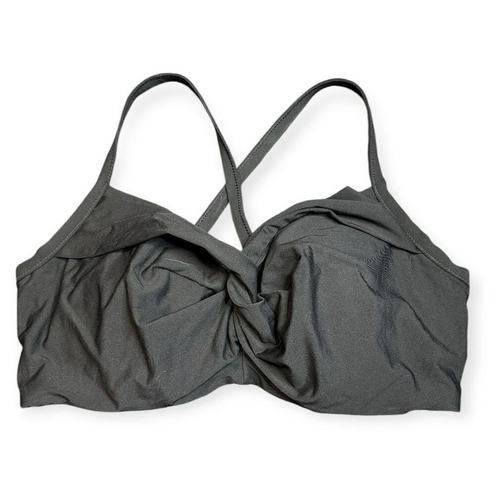 ATHLETA Women’s Black Hampton Bikini Top Size 38D / DD Style# 387376 - Picture 1 of 5
